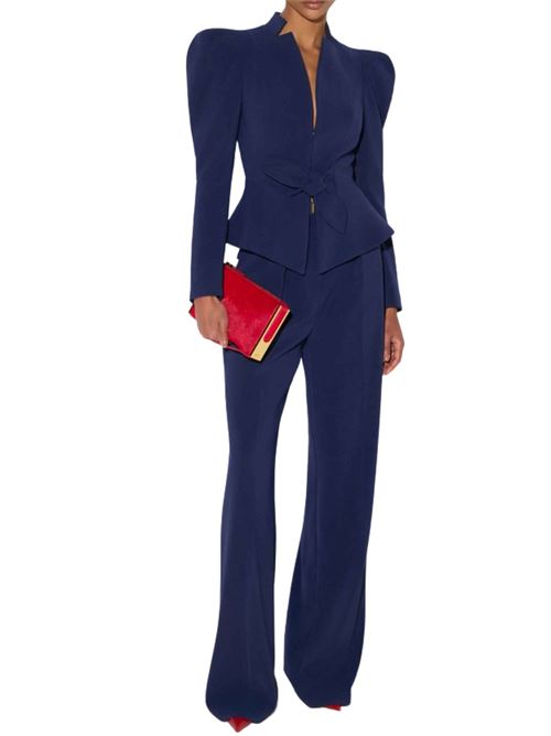 Pantaloni in crêpe con cintura Elisabetta Franchi | PA20766E2H88